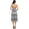 imageDress the Population Womens Nadine Fit and Flare Midi DressBlacksilver