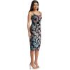 imageDress the Population Womens Zahra Sheath Midi DressBlack Multi