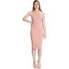 imageDress the Population Womens Eden High Neck Halter Bodycon Midi DressBlush