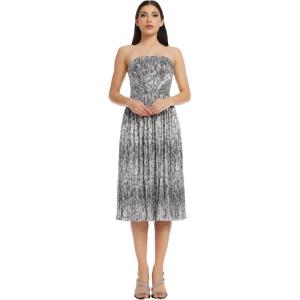 imageDress the Population Womens Nadine Fit and Flare Midi DressBlacksilver