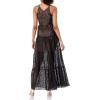imageDress the Population Womens Melina Sleeveless Plunge Neckline Fit and Flare Maxi DressBlack