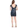 imageDress the Population Womens Tabitha Cap Sleeve Sequin Mini DressViolet Multi