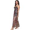 imageDress the Population Womens Umalina Fit and Flare Maxi DressGold Multi