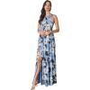 imageDress the Population Womens Rose Fit and Flare Floor Length DressWisteria Multi