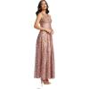 imageDress the Population Womens Ariyah Fit and Flare Floor Length DressBlush Multi