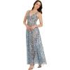 imageDress the Population Womens Ariyah Fit and Flare Floor Length DressMineral Blue