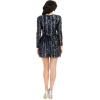 imageDress the Population Womens Rome Fit and Flare Mini DressNavy Multi