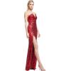 imageDress the Population Womens Fernanda Mermaid Floor Length DressRouge