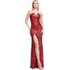 imageDress the Population Womens Fernanda Mermaid Floor Length DressRouge