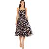imageDress the Population Womens Nessa Fit and Flare Midi DressBlack Multi
