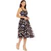 imageDress the Population Womens Nessa Fit and Flare Midi DressBlack Multi