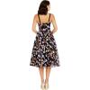 imageDress the Population Womens Nessa Fit and Flare Midi DressBlack Multi