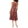 imageDress the Population Womens Blair Plunging Fit and Flare Midi DressEmeraldNude