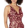 imageDress the Population Womens Blair Plunging Fit and Flare Midi DressEmeraldNude
