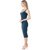 imageDress the Population Womens Sloane Rounded V Neck Bodycon Midi DressPeacock Blue