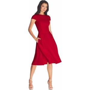 imageDress the Population Womens Livia Midi High DressGarnet