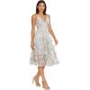 imageDress the Population Womens Audrey Fit and Flare Midi DressDove Multi
