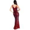 imageDress the Population Womens Jordana Asymmetrical Rouched Wrap VNeck DressPort Multi