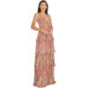 imageDress the Population Womens Lorain Fit and Flare Maxi DressBright Fuchsia Multi