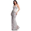 imageDress the Population Womens Vada Sheath Maxi DressOff White Multi