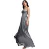 imageDress the Population Womens Audrina Fit and Flare Midi DressSilver