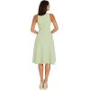 imageDress the Population Womens Catalina Solid Sleeveless Fit ampamp Flare Midi DressSage