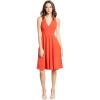 imageDress the Population Womens Catalina Solid Sleeveless Fit ampamp Flare Midi DressPoppy