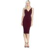 imageDress The Population Womens Carmel Bodycon Midi DressBurgundy