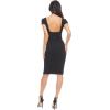 imageDress The Population Womens Rebekah Bodycon KneeLength DressBlack