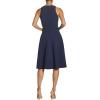 imageDress the Population Womens Catalina Solid Sleeveless Fit ampamp Flare Midi DressMidnight Blue B