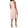 imageDress the Population Womens Catalina Solid Sleeveless Fit ampamp Flare Midi DressPowder Blush