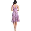 imageDress the Population Womens Elisa Sleeveless Plunge Neckline Fit and Flare Midi DressLavender Multi