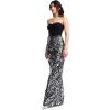 imageDress the Population Womens Vada Sheath Maxi DressSilver Multi