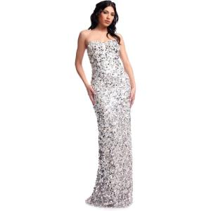 imageDress the Population Womens Vada Sheath Maxi DressOff White Multi