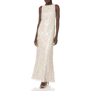 imageDress the Population Womens Sidney Sleeveless Plunge Neckline Fit and Flare Maxi DressSidney Mineral Blue