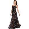 imageDress the Population Womens Anabel Fit and Flare Maxi DressSpecial Occasion DressBlack Multi
