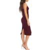 imageDress the Population Womens Nicole Sleeveless Bodycon Stretch Midi Sheath DressBurgundy