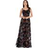 imageDress the Population Womens Anabel Fit and Flare Maxi DressSpecial Occasion DressBlack Multi