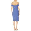 imageDress the Population Womens Bailey Off The Shoulder Sweetheart Bodycon Midi Sheath DressBlue Jay