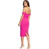 imageDress the Population Womens Bailey Off The Shoulder Sweetheart Bodycon Midi Sheath DressBright Fuchsia