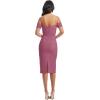 imageDress the Population Womens Bailey Off The Shoulder Sweetheart Bodycon Midi Sheath DressOrchid