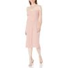 imageDress the Population Womens Bailey Off The Shoulder Sweetheart Bodycon Midi Sheath DressBlush