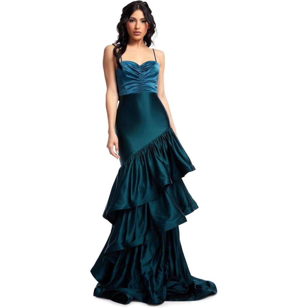 imageDress the Population Womens Clarice Mermaid Maxi DressPine