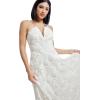 imageDress The Population Womens Briella Fit and Flare Midi DressOffwhite
