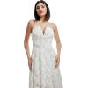 imageDress The Population Womens Briella Fit and Flare Midi DressOffwhite