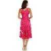 imageDress the Population Womens Audrey Midi Plunging DressBegonia