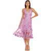 imageDress the Population Womens Audrey Midi Plunging DressLavender