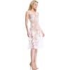 imageDress the Population Womens Audrey Midi Plunging DressOff WhiteNude