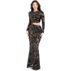 imageDress the Population Womens Candace Mermaid Maxi DressBlacknude