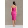 imageDress the Population Womens Alondra Blouson Tank Pencil Skirt Midi DressBright Fuchsia